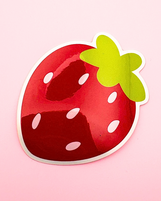 Ichigo’s Strawberry Glossy Sticker (3”)