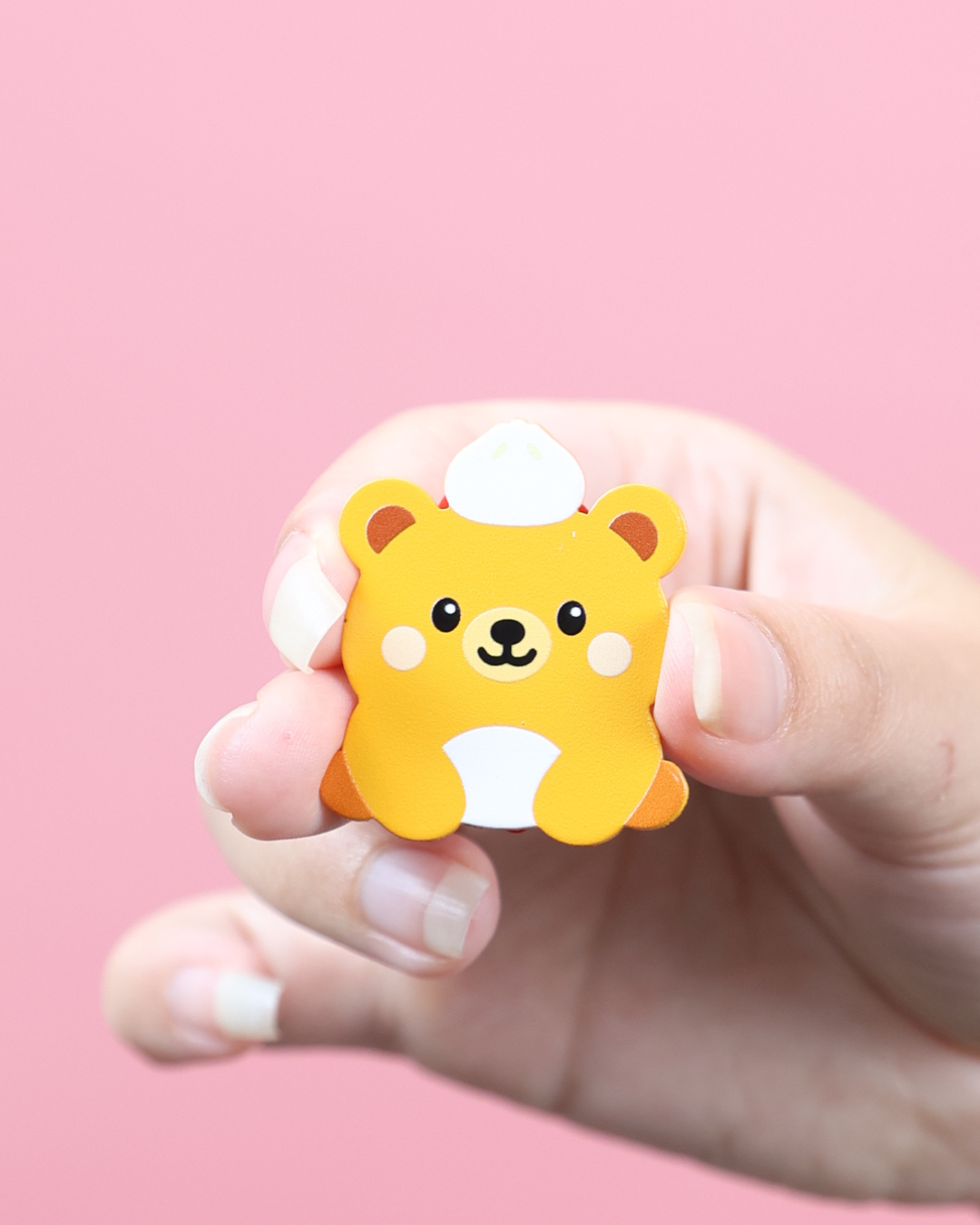 Bobo the Bao Bear - Soft Dyed Enamel Pin (1.5")