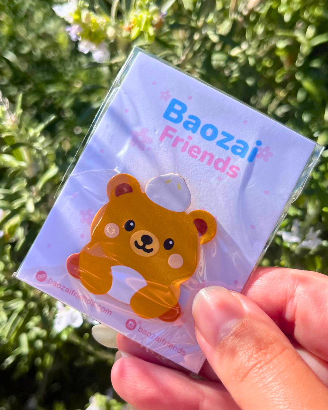 Bobo the Bao Bear - Soft Dyed Enamel Pin (1.5")