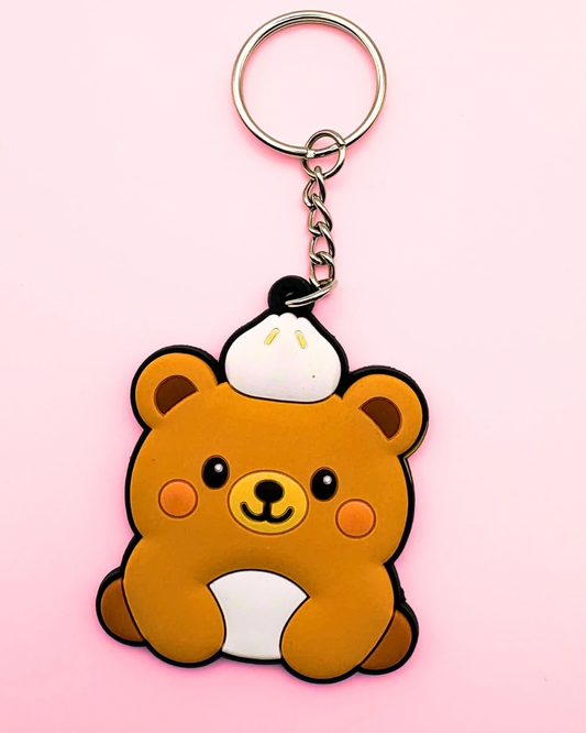Bobo the Bear Keychain - Bao Bear PVC Charm (2")