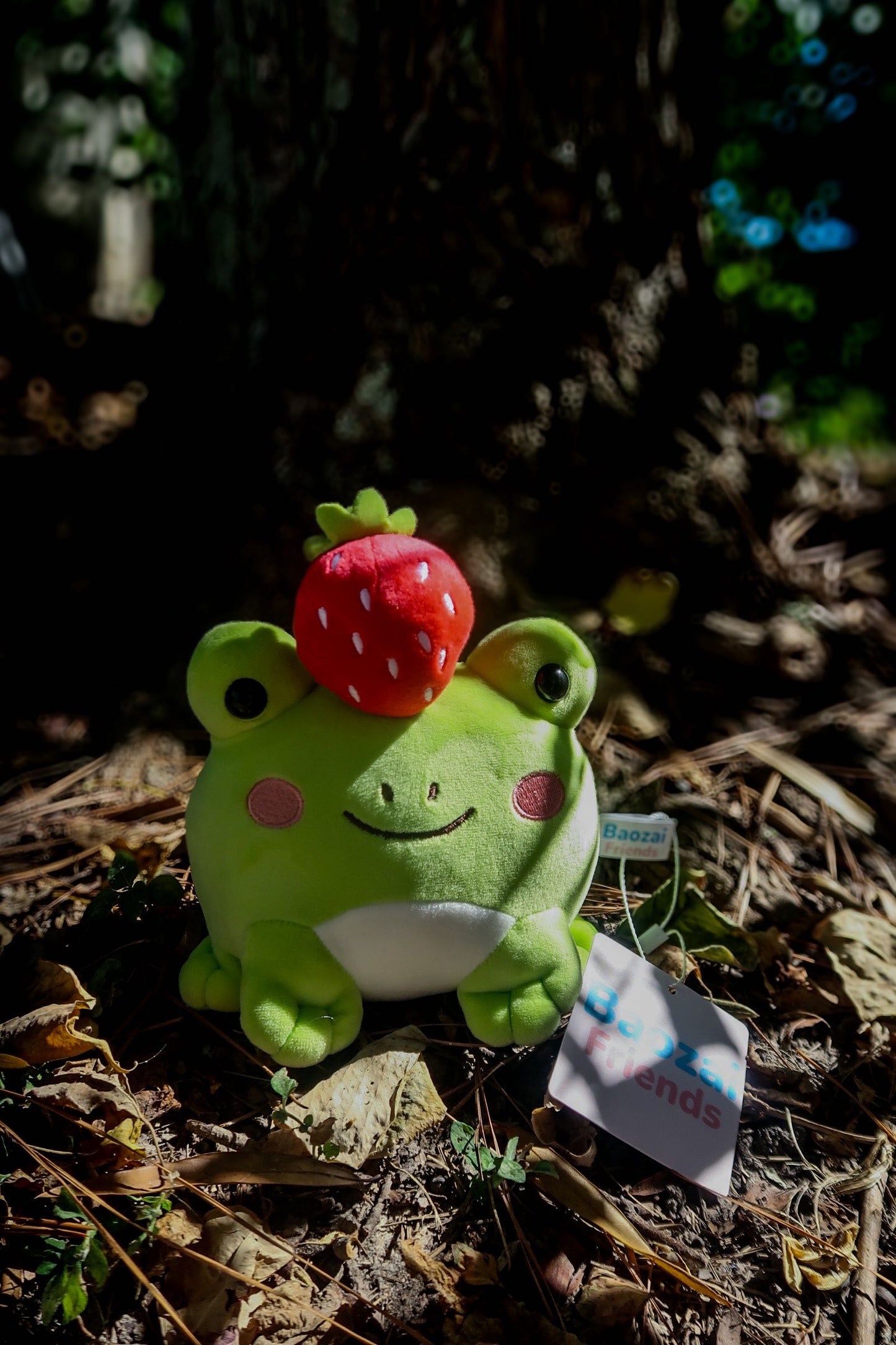 Ichigo the Frog - Strawberry Top Plushie (8")